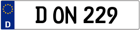 Trailer License Plate